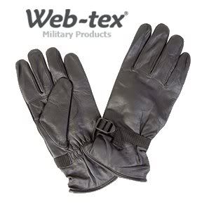 Web-Tex Leather Gloves Mens