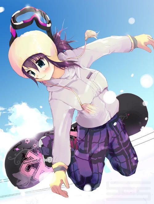 Anime Snowboarding