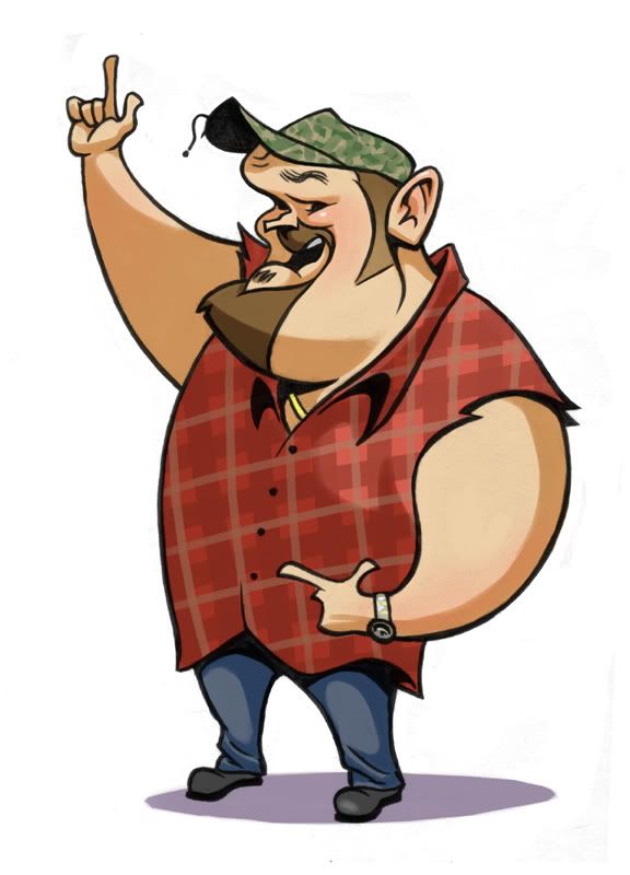 larry the cable guy cartoon