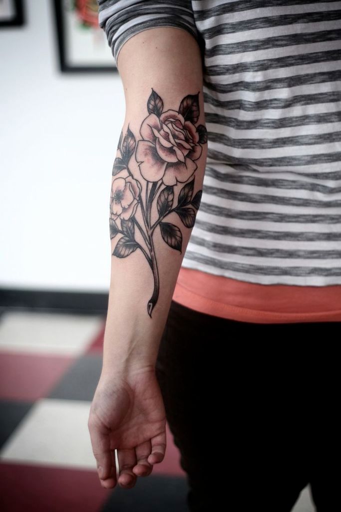 Tatuagem de flores