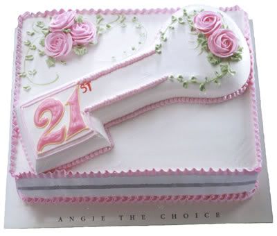 21st Birthday Cakes on Key Shaped Cake