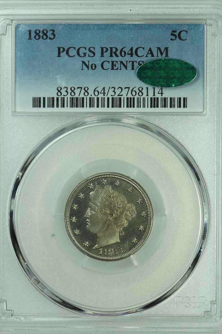 photo 1883 Nickel - Liberty - Ty 1 - No Cents - PCGS 64 CAM - CAC - OBV - Holder KQST_zpsxdavcr1j.jpg