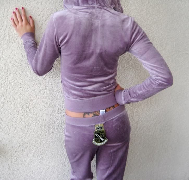 velour tracksuit purple