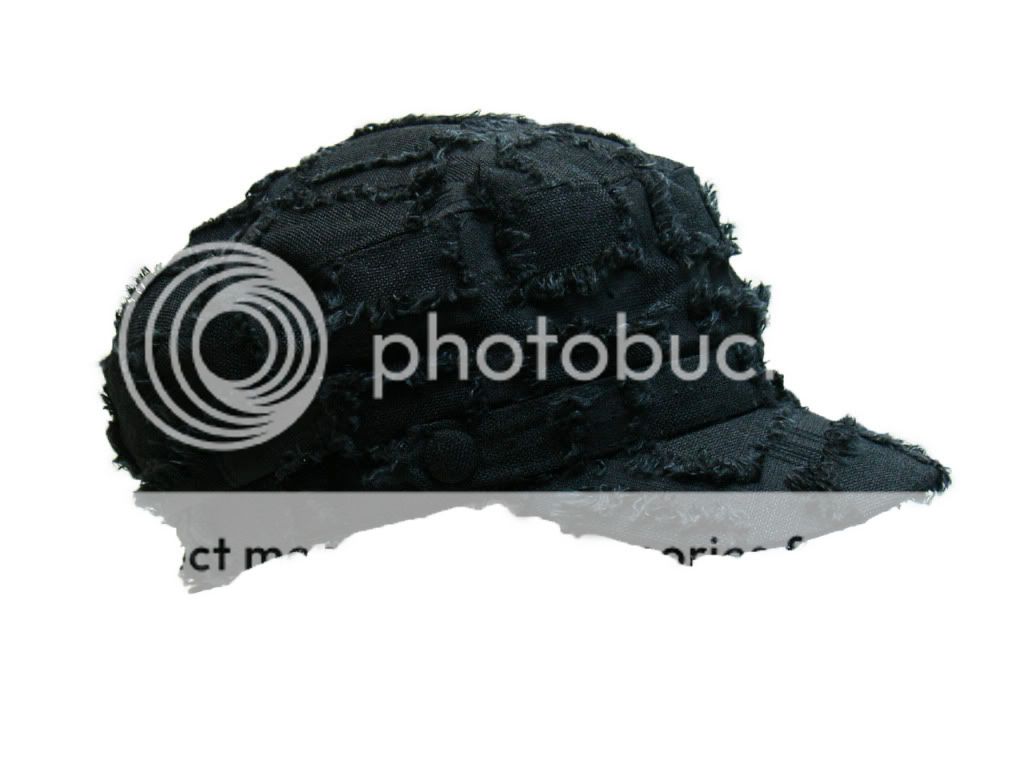 New Strange Look Military Style Newsboy Hat Cap Black   MB616  