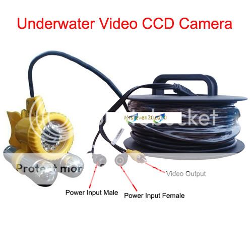 New 50M CCD Color Camera Fishing Underwater Video Camera