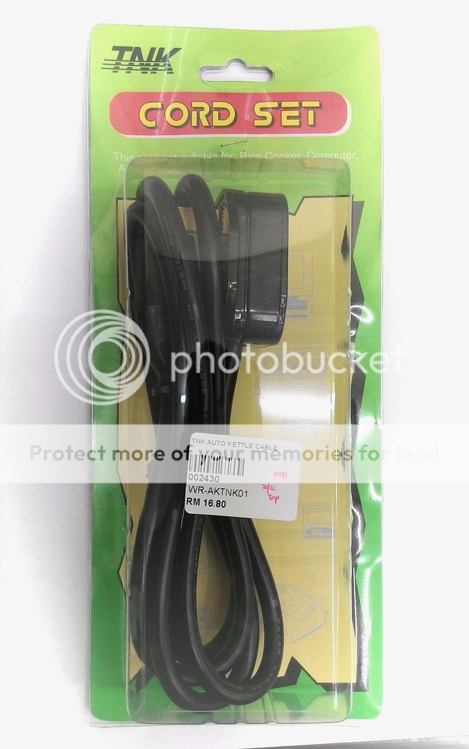 3 Pin AC Power Cord Cable For PC Rice Cooker Laptop LCD Kettle