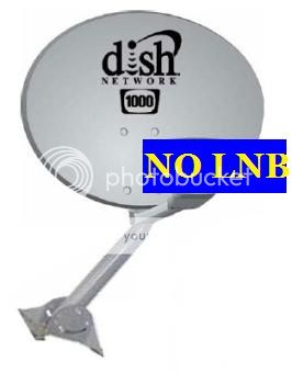Dish Network 1000.2 HD Satellite Reflector / Feed Arm / Backing / Yoke